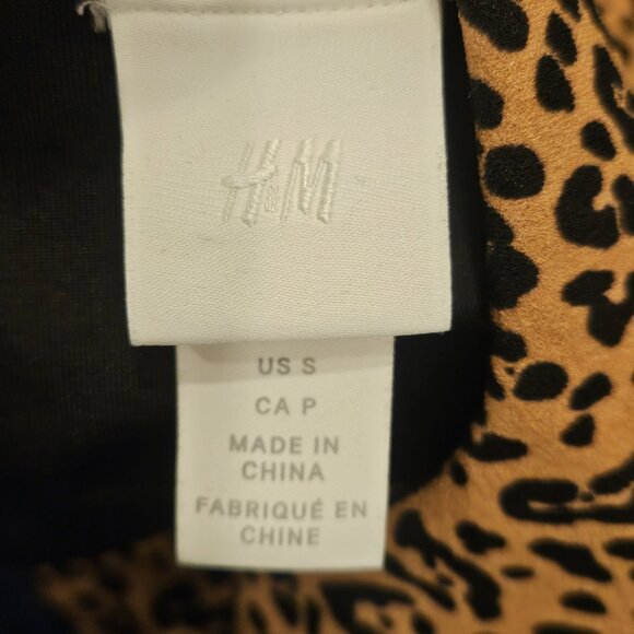 H&M Women's Leopard Animal Print Bodycon Sleeveless Mini Party Dress Size S - Picture 12 of 15